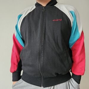 Vintage Adidas Zip Up Track Jacket Colourblock